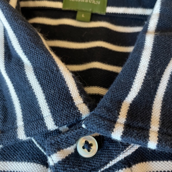 Sid Mashburn Polo size large ink & white - Picture 2 of 3